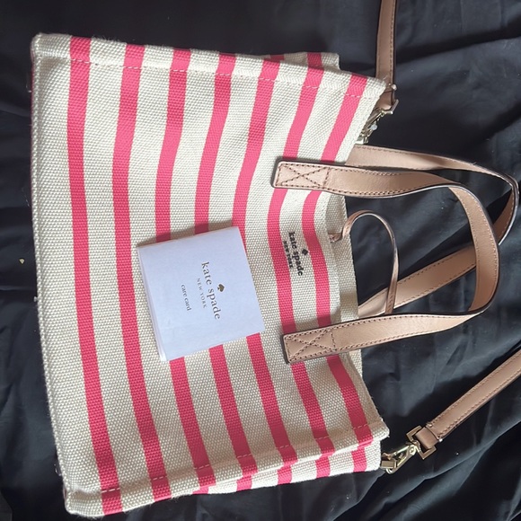 Pink & Cream Kate Spade mini tote - Picture 8 of 9